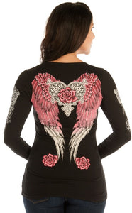 Rose and Wings Long Sleeve