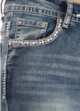 Load image into Gallery viewer, NEW Angel Wing Rhinestone Jeans