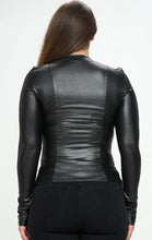 Load image into Gallery viewer, Black Wet Look Jacket