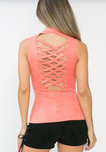 Load image into Gallery viewer, Coral Suede Braided  Vest