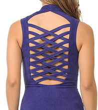 Load image into Gallery viewer, Purple Suede Braided  Vest