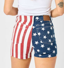 Load image into Gallery viewer, NEW Judy Blue Flag Print Shorts