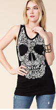 Load image into Gallery viewer, Sleeveless Skull Top
