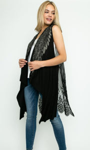 New Angel Wing Lace Long Vest