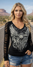 Load image into Gallery viewer, New Skulls Long Sleeve Black (also comes in White)