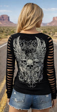 Load image into Gallery viewer, New Skulls Long Sleeve Black (also comes in White)