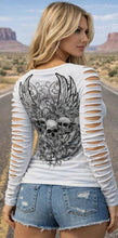 Load image into Gallery viewer, New Skulls Long Sleeve White (also comes in black)