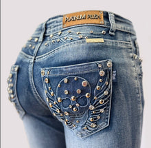 Load image into Gallery viewer, NEW Skull and Wing Jeans