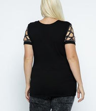 Load image into Gallery viewer, Laser Cut Rhinestone Shirt - MADE IN USA