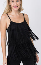 Load image into Gallery viewer, Suede Fringed Camisole