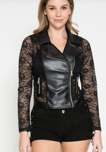 Load image into Gallery viewer, Black Lace Long-sleeved Jacket - S thru 3xl