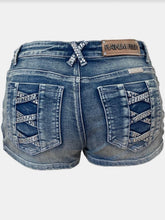 Load image into Gallery viewer, Open Side Rhinestone Shorts