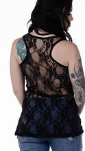 Load image into Gallery viewer, Skull Lace Tank top