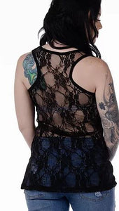 Skull Lace Tank top