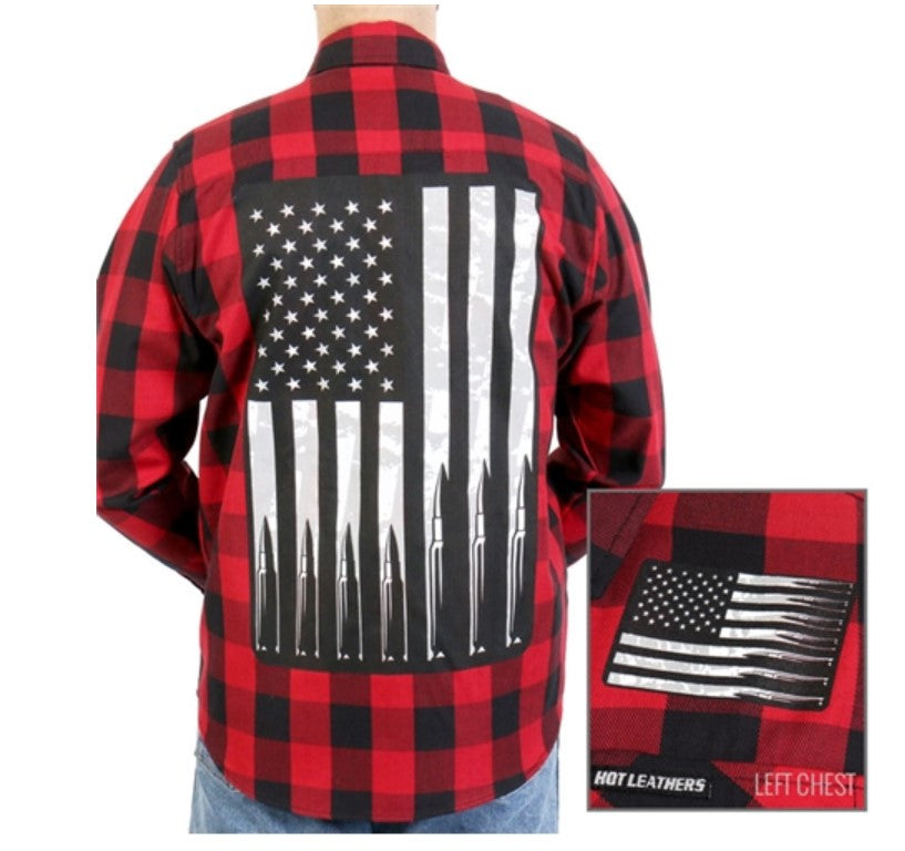 Long Sleeve Flannel Bullets